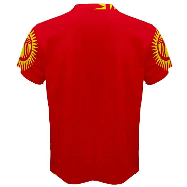 Kyrgyzstan Flag Sublimated Sports Jersey Worldcup Oranje