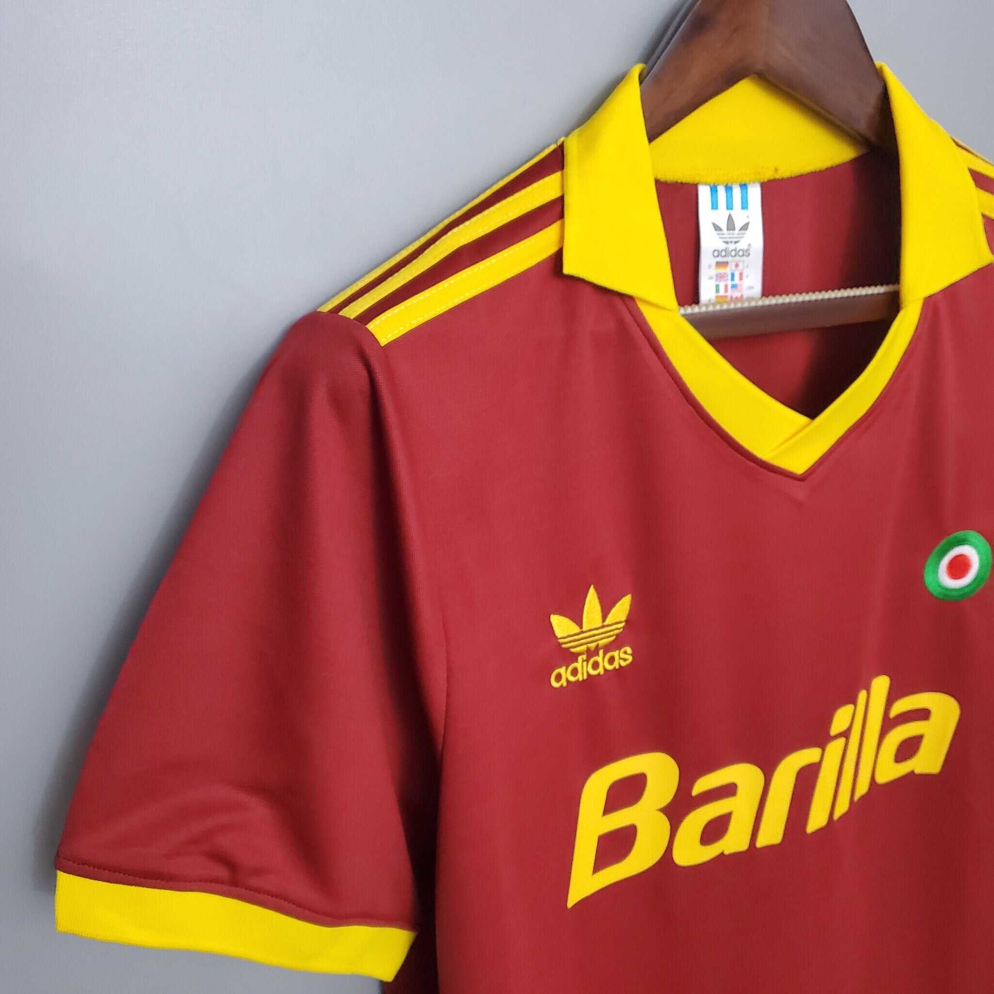 Cheap 1991-1992 AS Roma Home retro kit