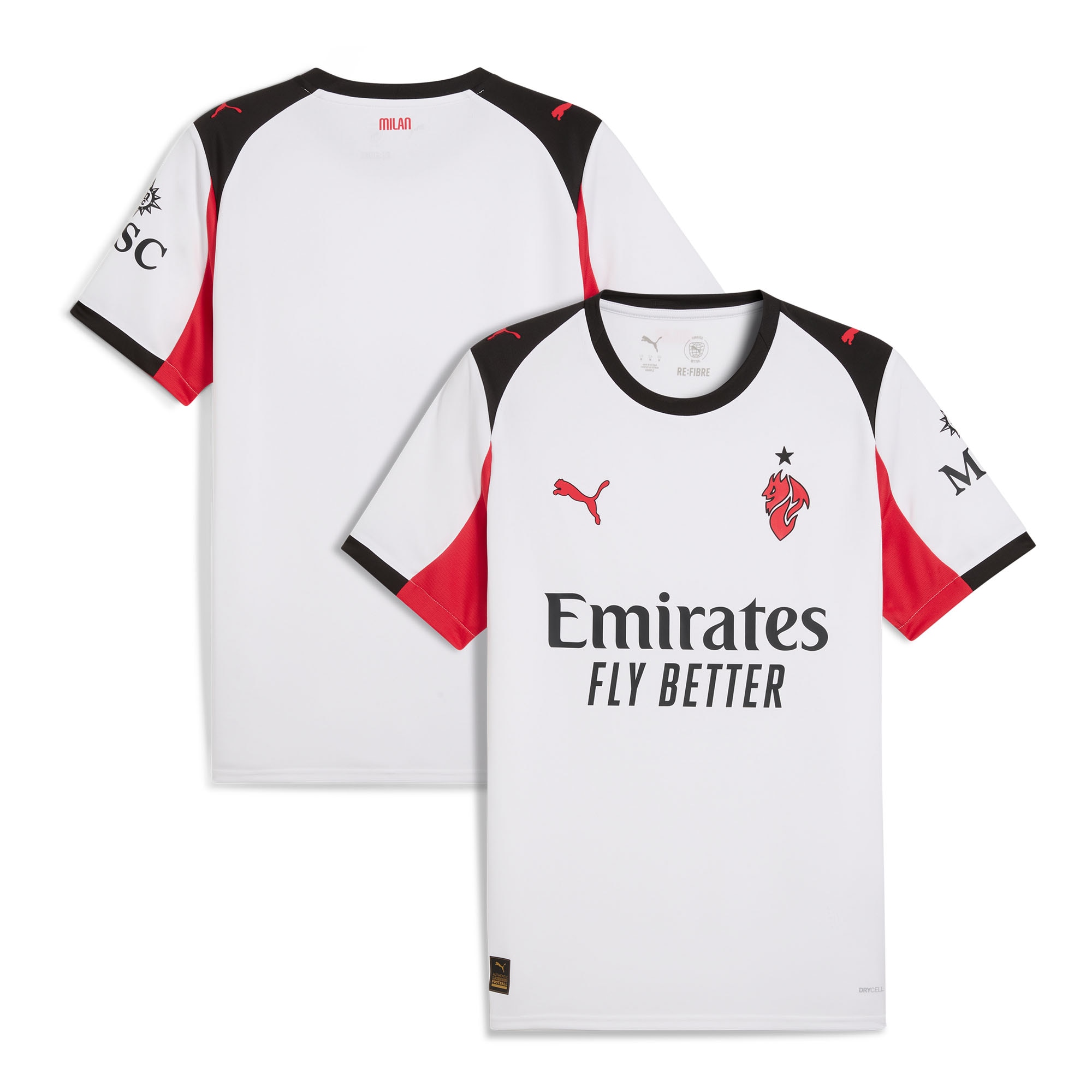 AC Milan Men's 2025 High-Quality Replica - Official Merchandise -