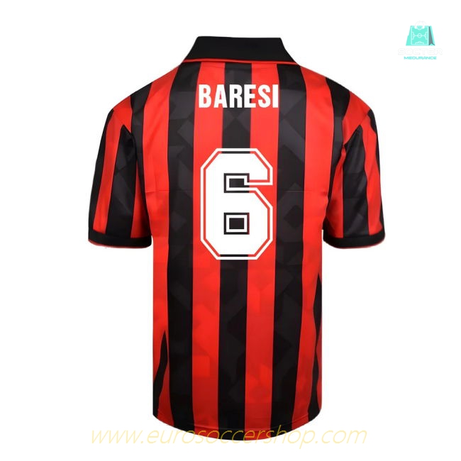 AC Milan 1994 Home Retro Shirt (BARESI 6)