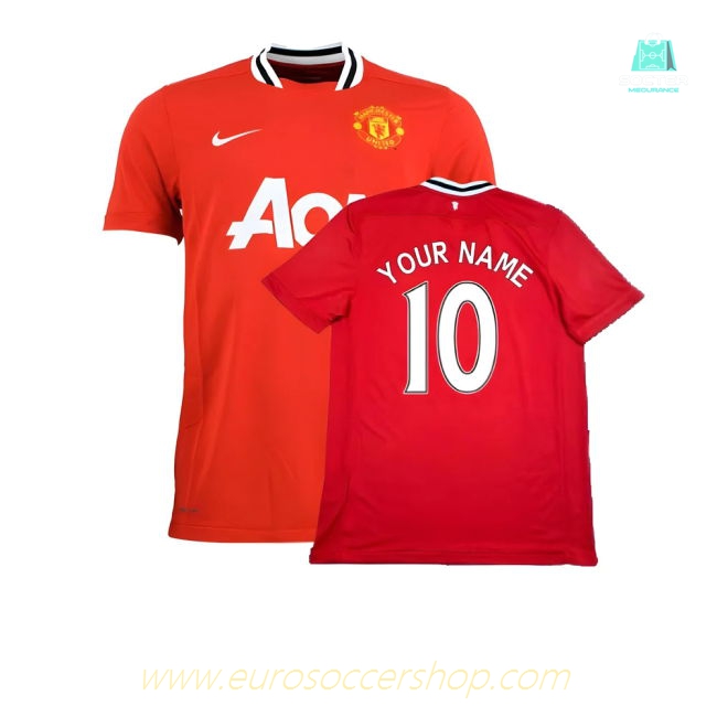 Manchester United 2011-12 Home Shirt ((Excellent) XL) (Your Name)