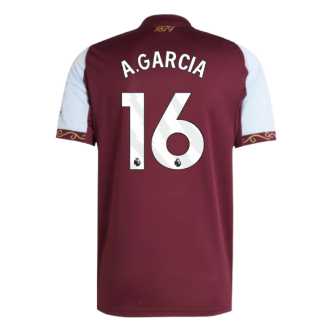Authentic 2025-2026 Aston Villa Home Shirt (a.garcia 16) - Premium