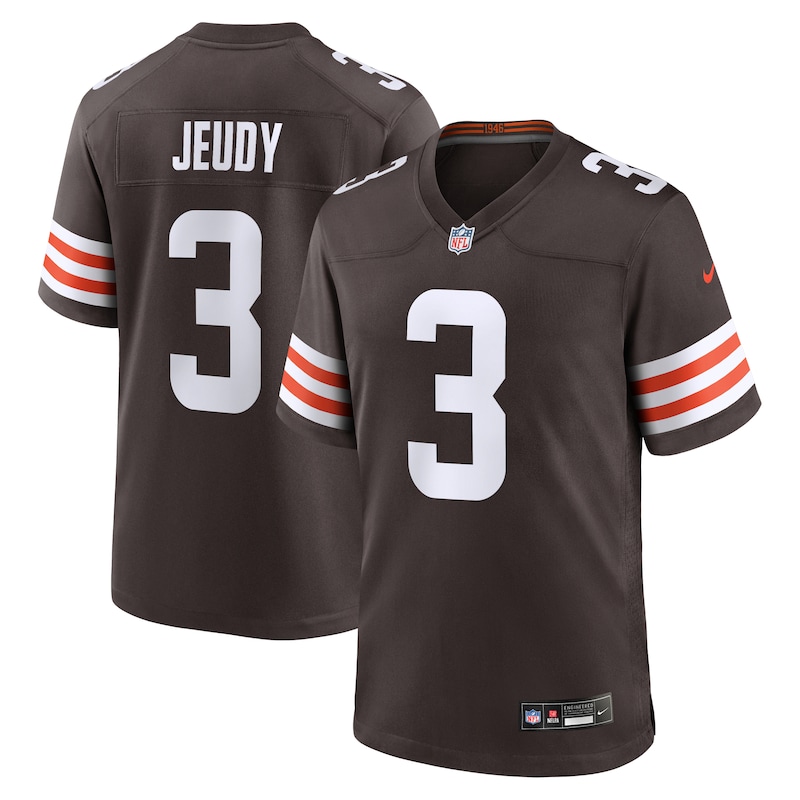 None Jerry Jeudy CLE Browns Dynamic Top-Grade Jersey Game Day Wear