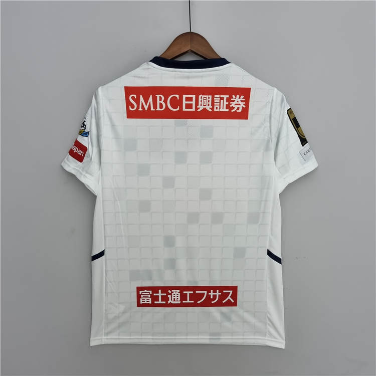 Comfort Fit Kawasaki Frontale 2223 Away White Soccer Jersey Football