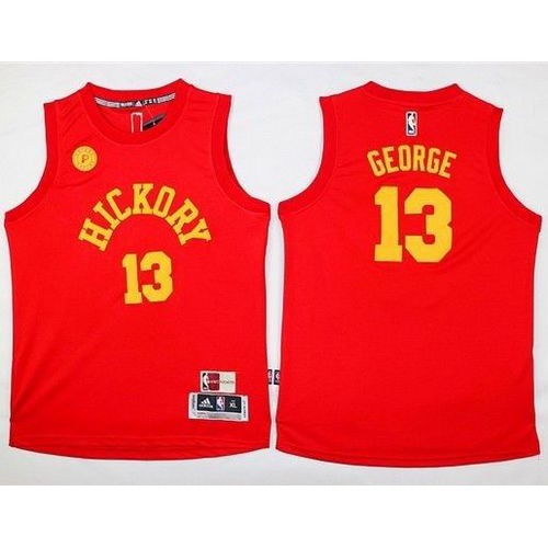 Indiana Pacers #13 Paul George Red Hardwood Classics Performance Youth Stitched NBA Jersey Youth
