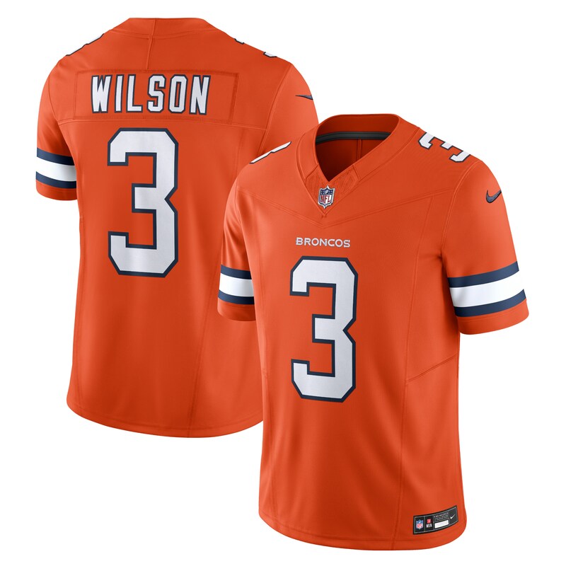 None Russell Wilson DEN Broncos Vintage Game-Ready Jersey for NFL Fans