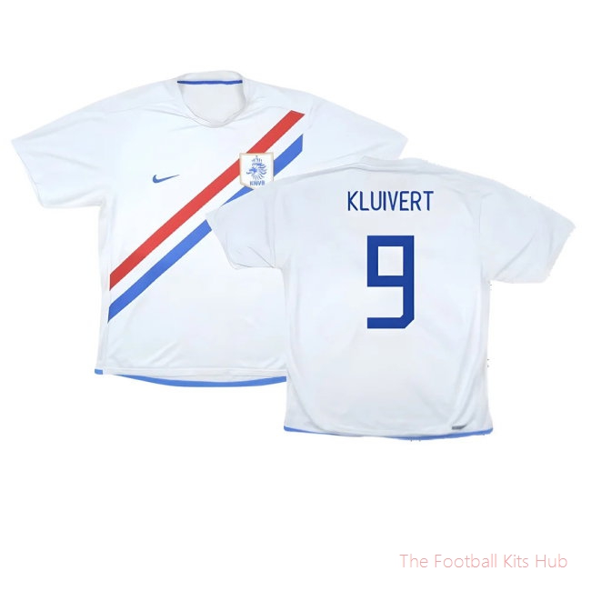 Holland 2006-08 Away Shirt ((Very Good) S) (Kluivert 9)