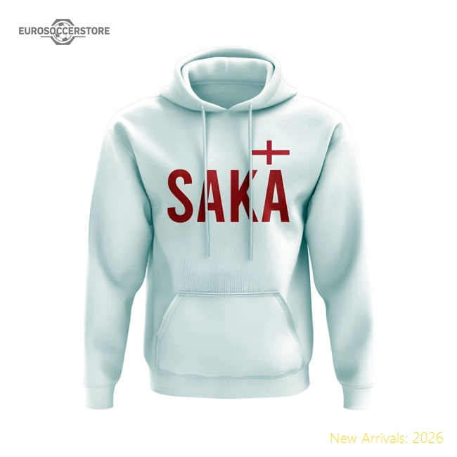 Bukayo Saka England Name Hoody (White)