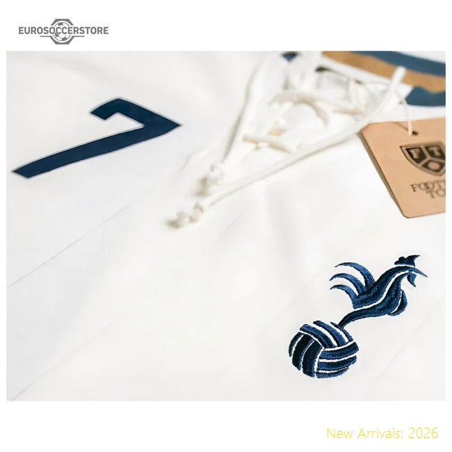 Premium Tottenham Retro Shirt With Laces The Cockerel - Premium