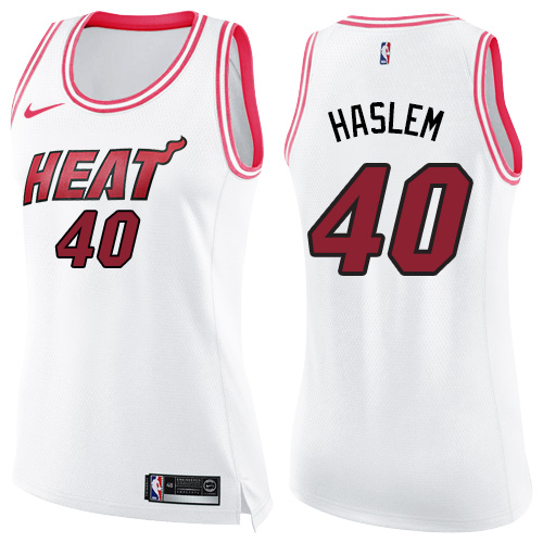 White MIA Miami Heat #40 Nike Game-Day Jersey NBA Fan Apparel