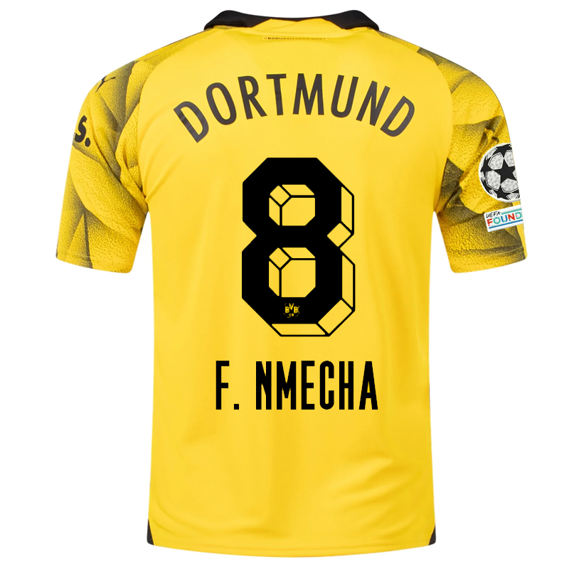 Borussia Dortmund Nmecha 2023-2024 UCL Third Jersey – Authentic Shirt