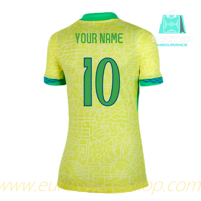 Premium 2024-25 Edition Brazil NT Home Football Shirt Women