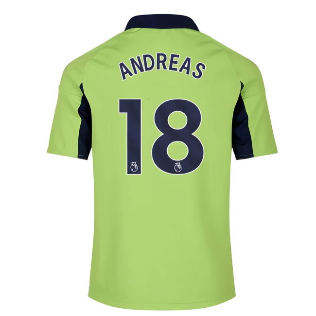 Fulham Away Football Jersey 2025-20 Season Andreas 18 L M S Kids