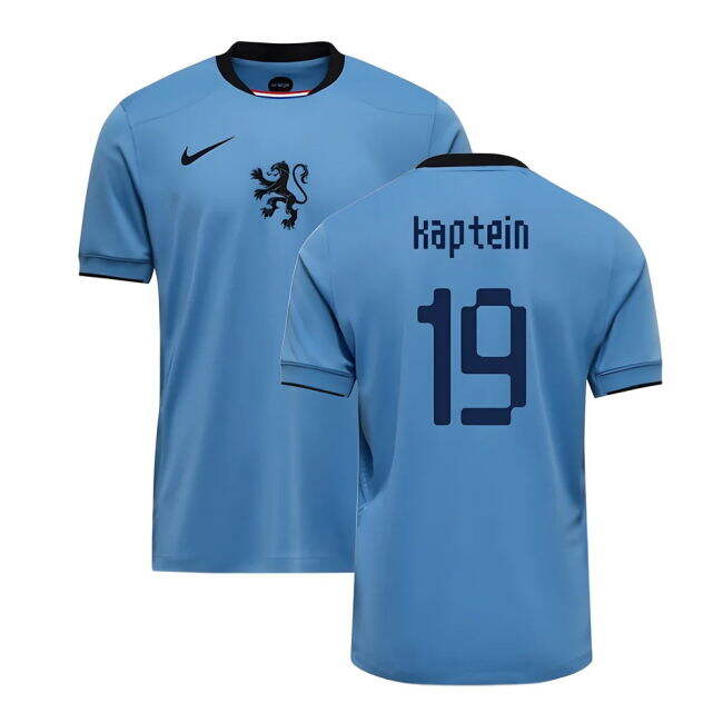 Affordable 2025-2026 Netherlands Womens Team Away Shirt (Kids) (Kaptein 19) Online Shop