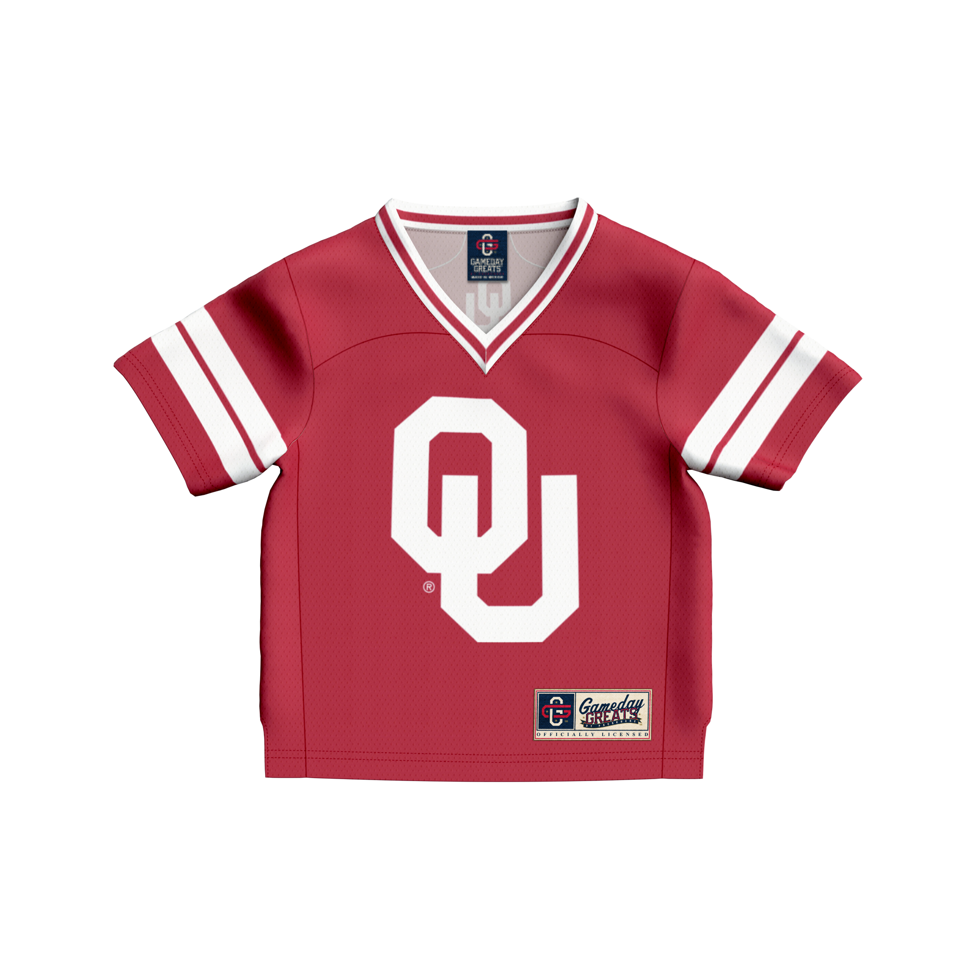 [DDG] Oklahoma Sooners GameDay Greats Toddler Lightweight Collegiate Football Fashion Jersey - Crimson