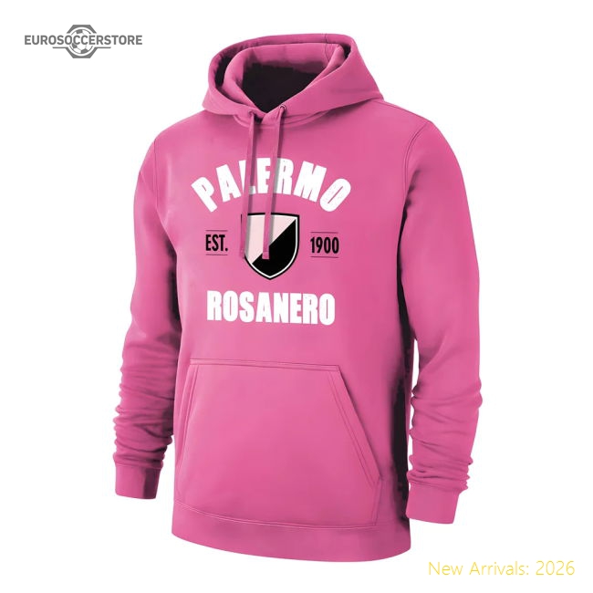 Palermo Fc est1900 Retro Footer With Hood - Pink - Official Design