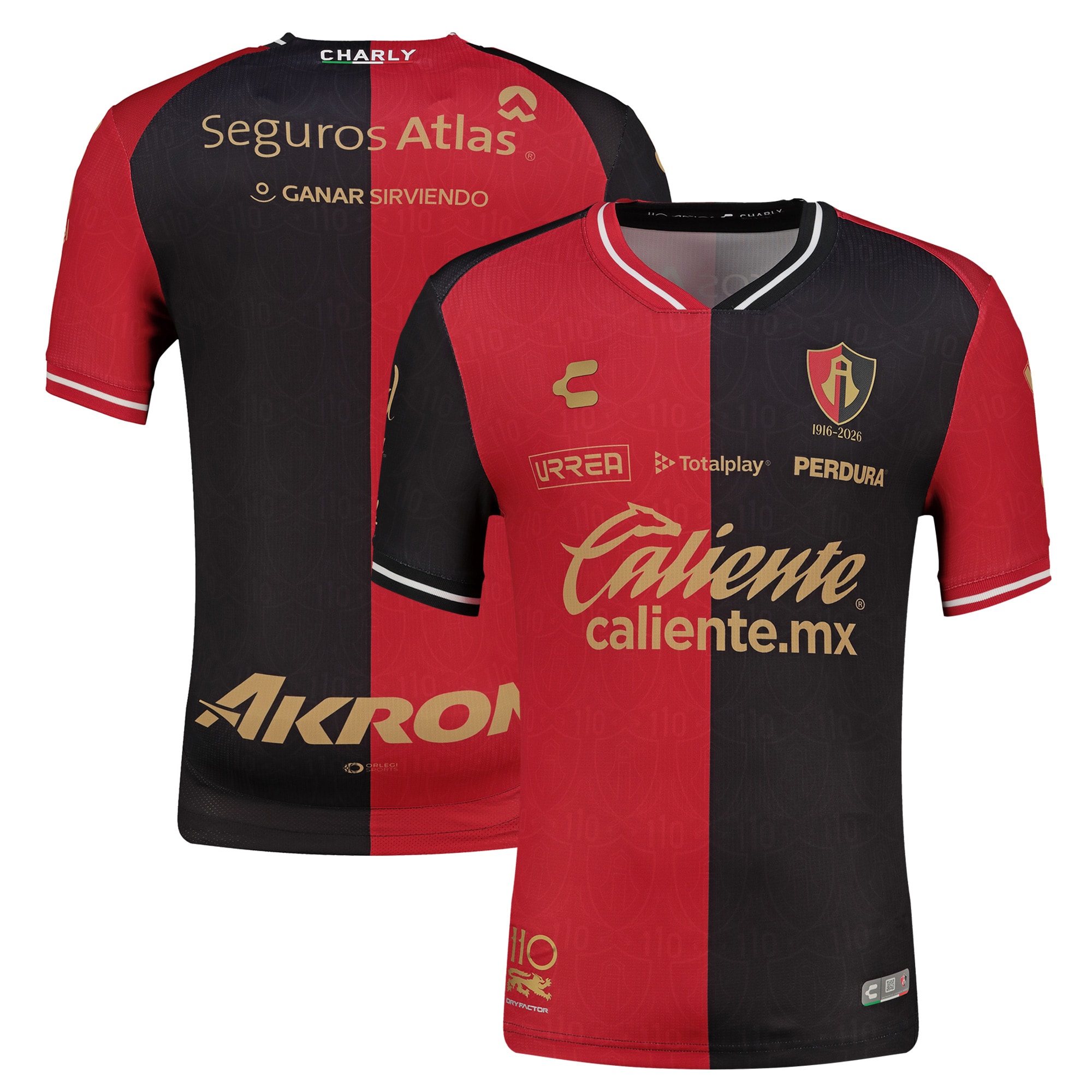 [SJH] Club Atlas Charly 2026/27 Home Authentic Jersey - Red/Black