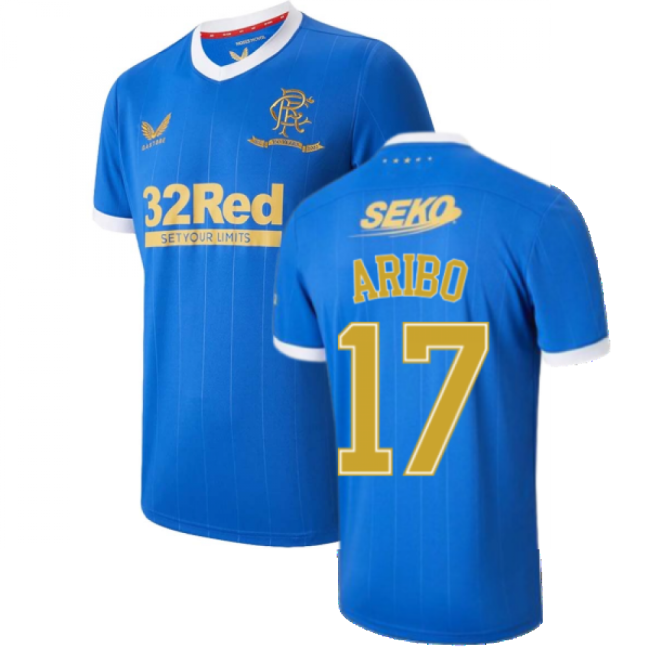 Excellent Rangers Fc Home Jersey Aribo 1 #7 Official Merchandise (v9)
