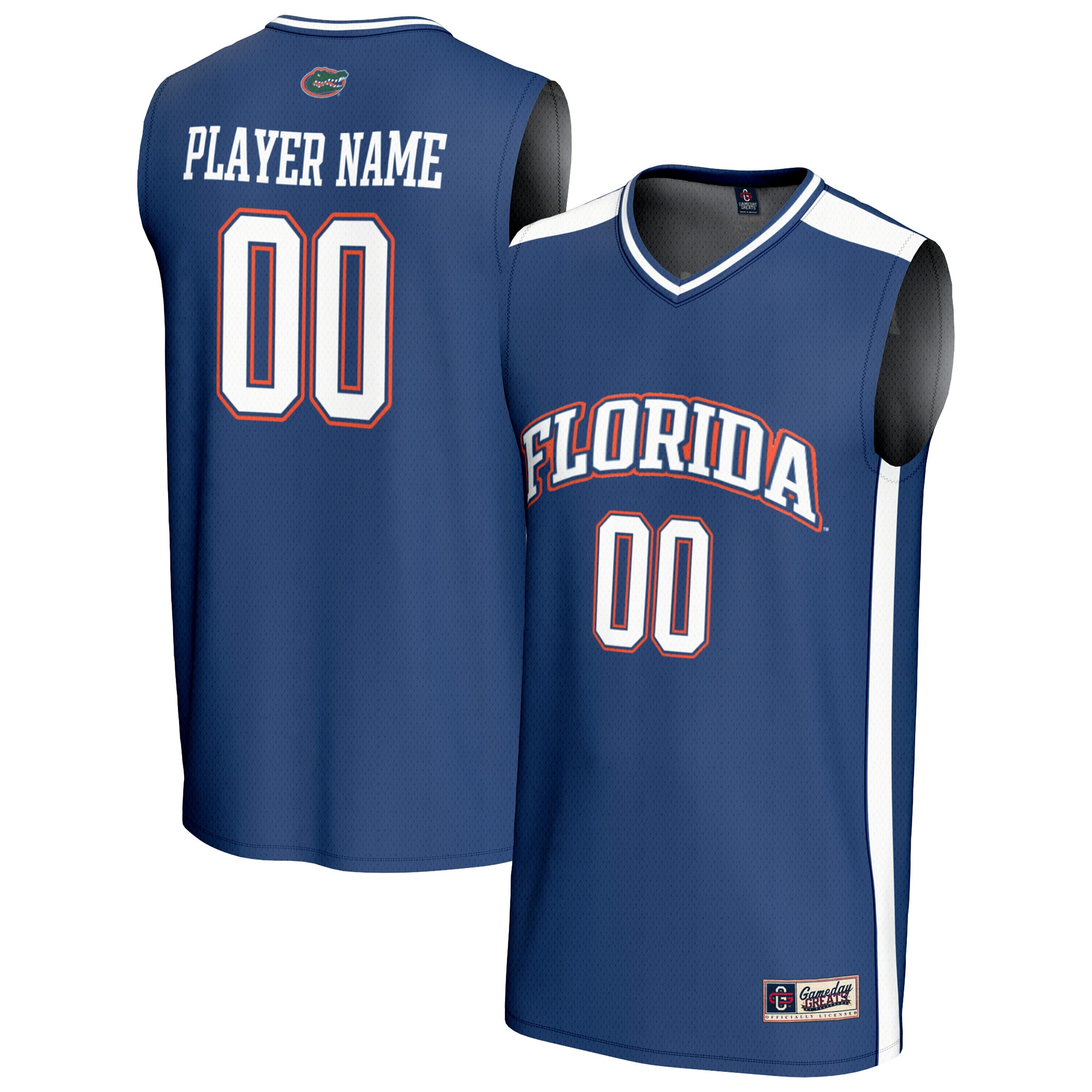 [NJP] Women's Florida Gators GameDay Greats NIL Pick-A-Player Lightweight Basketball Fashion Jersey - Royal