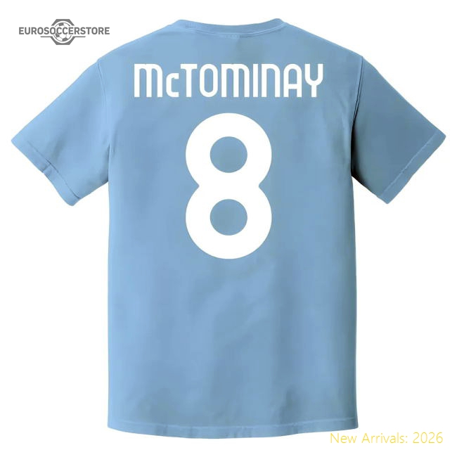 Professional-Grade Napoli Champions Scott Mctominay T-Shirt (Sky)