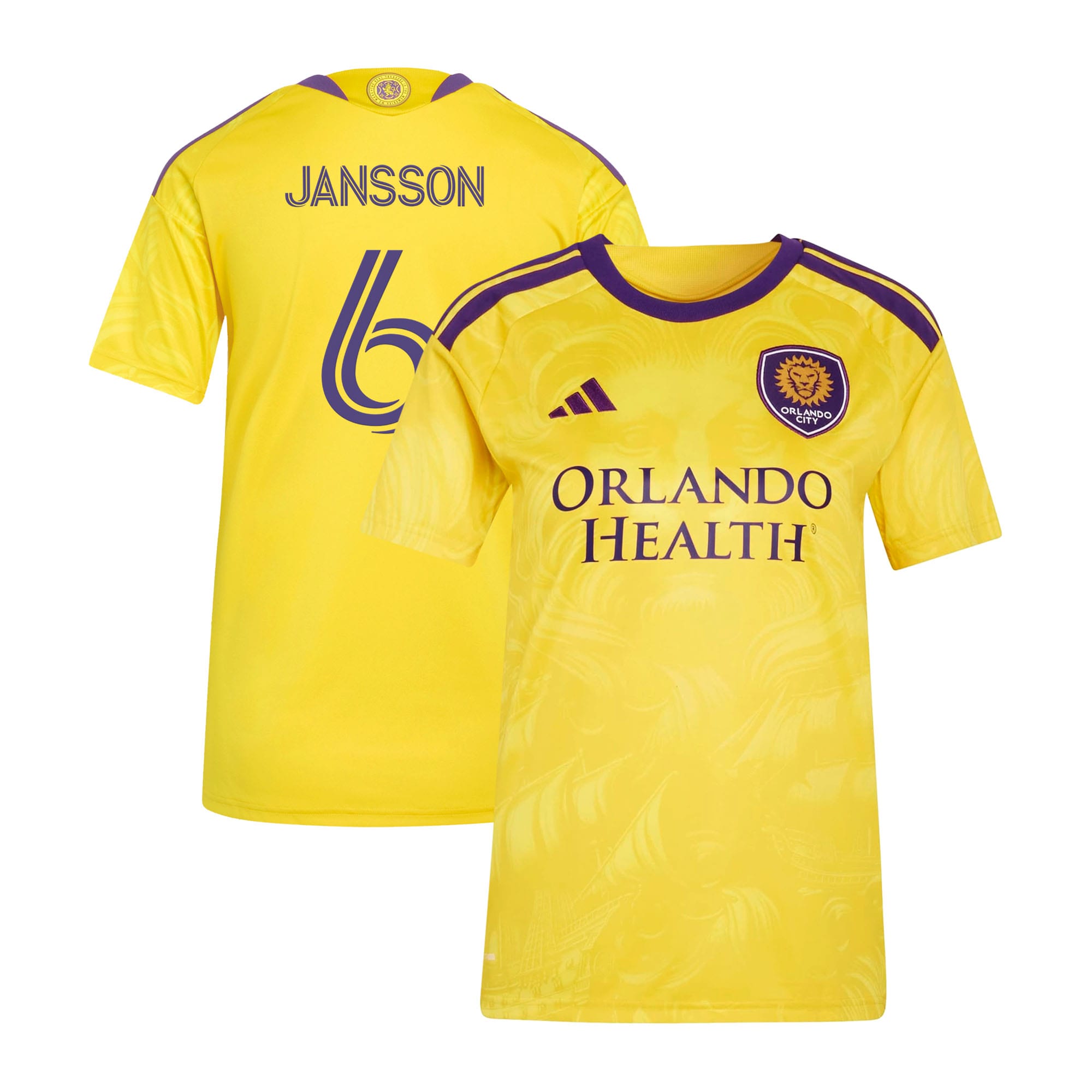 [LK] Youth Robin Jansson Orlando City SC Women's 2026 Sunken Treasure Kit Replica Jersey - Gold