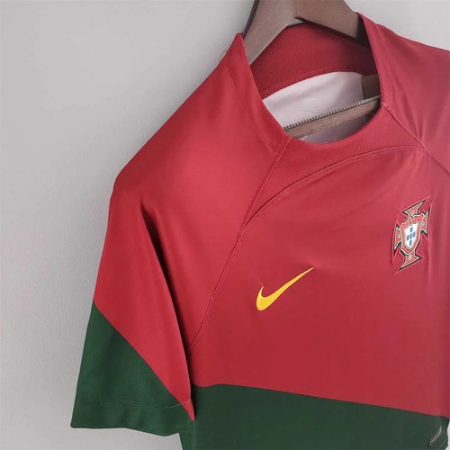 Portugal 2022 Jersey Home World Cup - Top Grade Shock Absorption