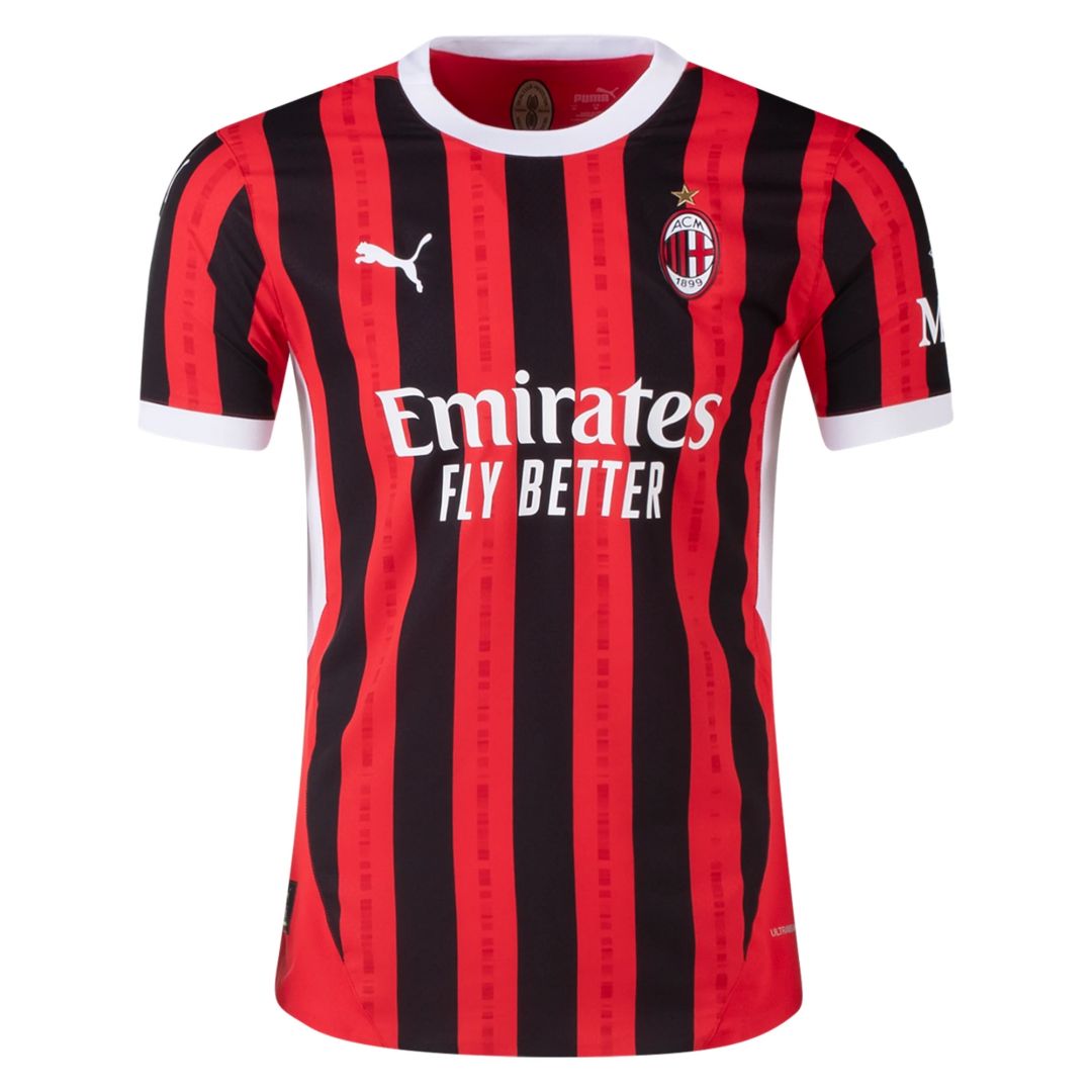 Official Breathable AC Milan 2425 Home Shirt Authentic Version