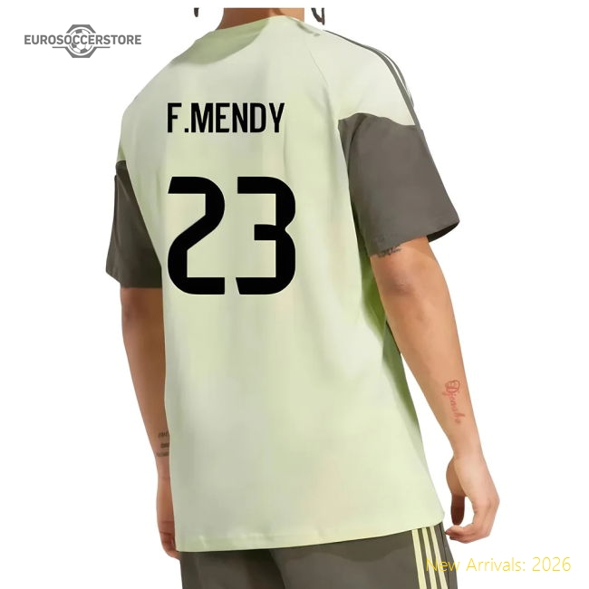 Fan-Favorite 2025-2026 Real Madrid Training Tee (Almost Lime) (F.Mendy