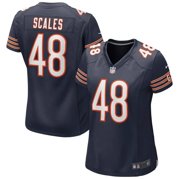 None Patrick Scales Game Jersey - Navy | NFL Player Jersey | NFL Footb