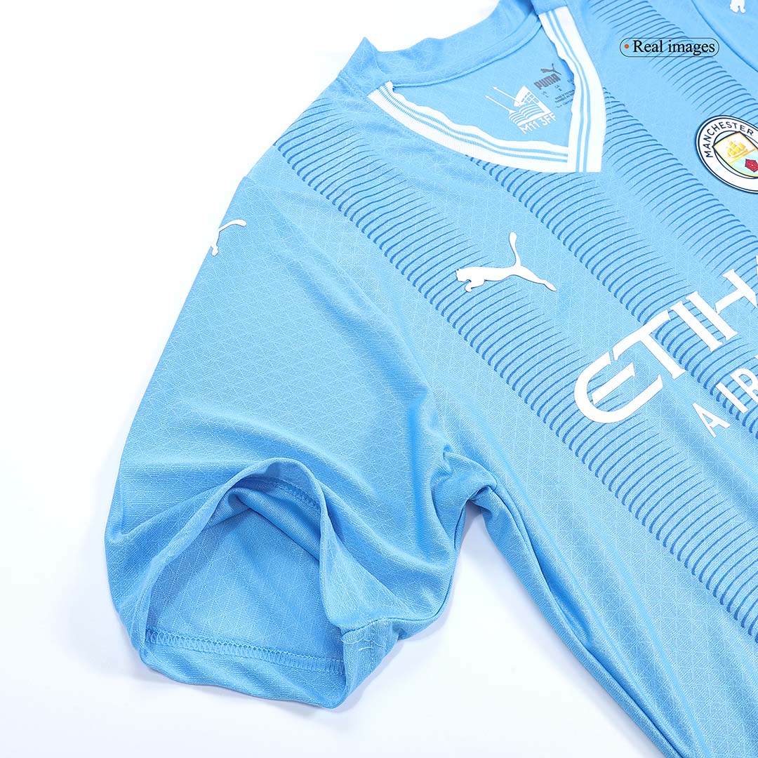 Player Version Manchester City Home Soccer Jersey 2023/24Authentic Kit