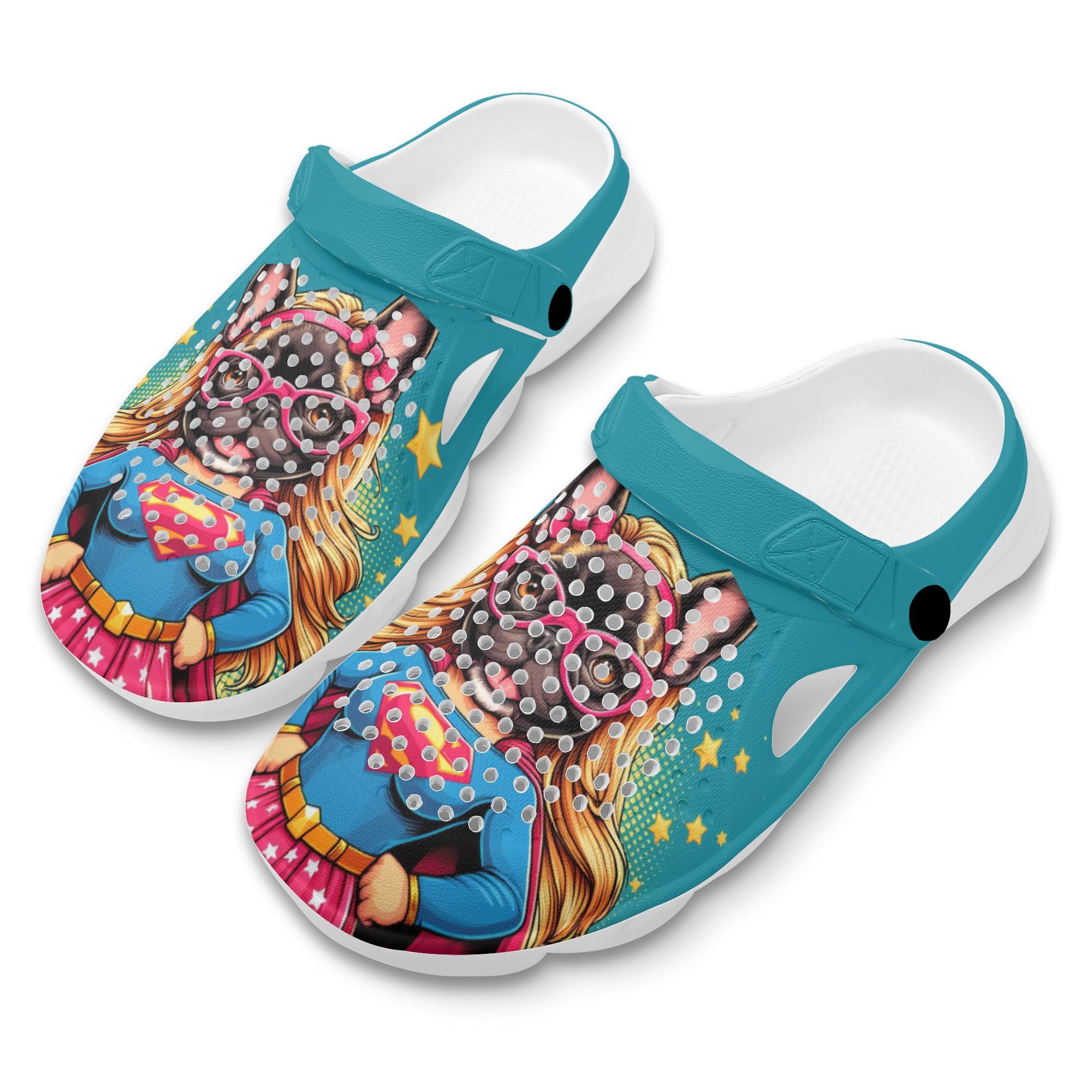 French Bulldog Roxy Summer Hollow Out Clogs Practical Pet Supply