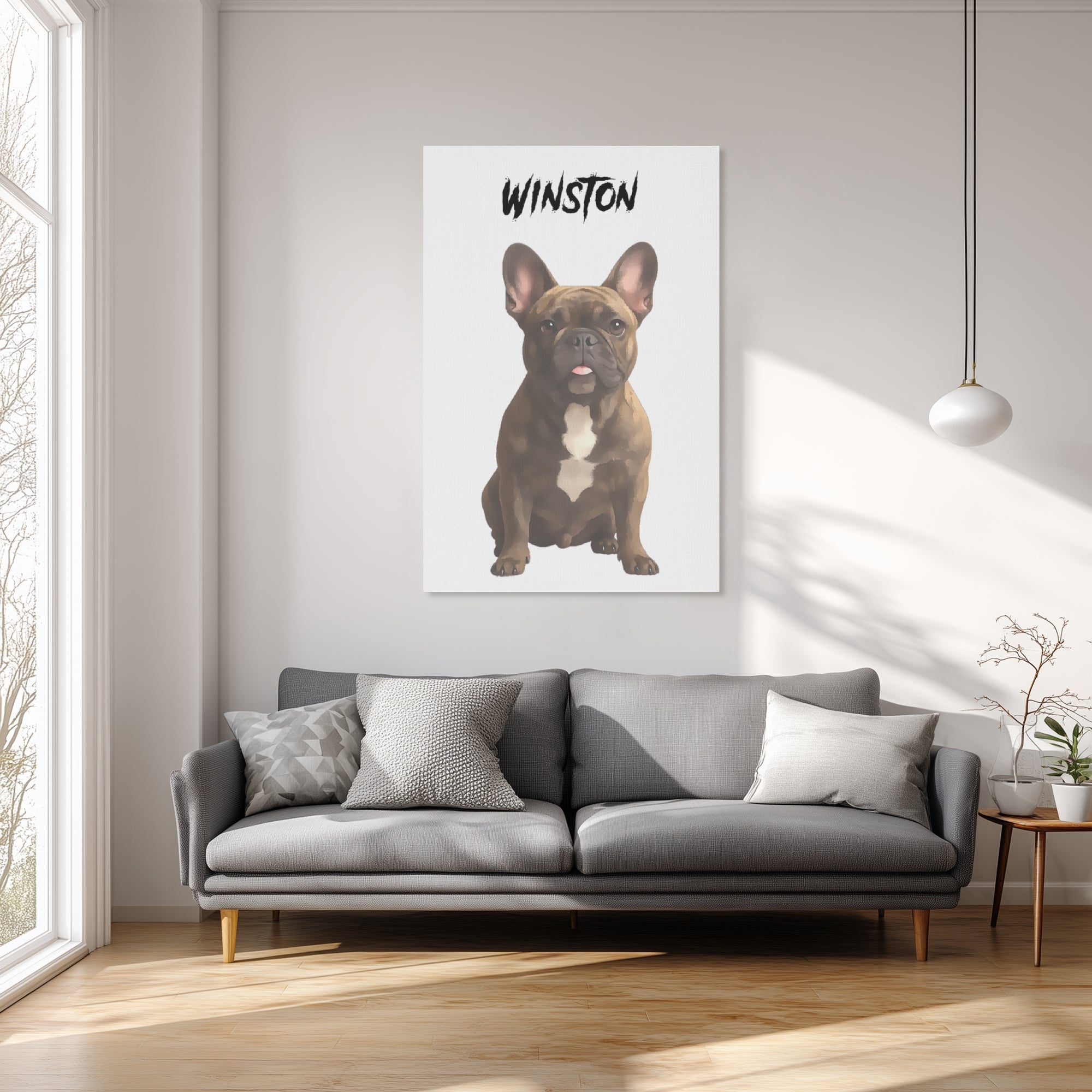 Archie - Premium Personalized Vertical Canvas Painting Casual Wear