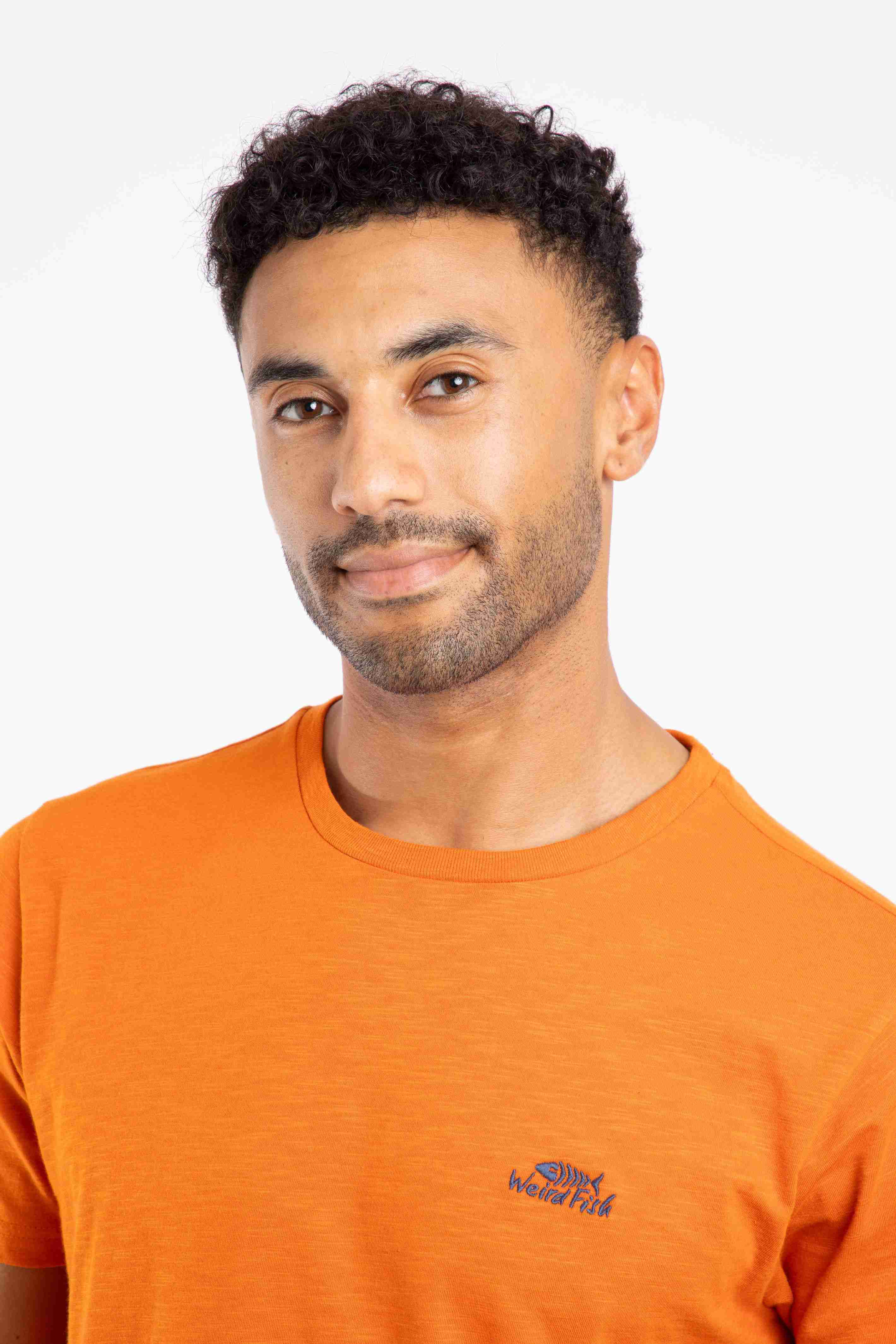 Fished Branded T-Shirt Brick Orange