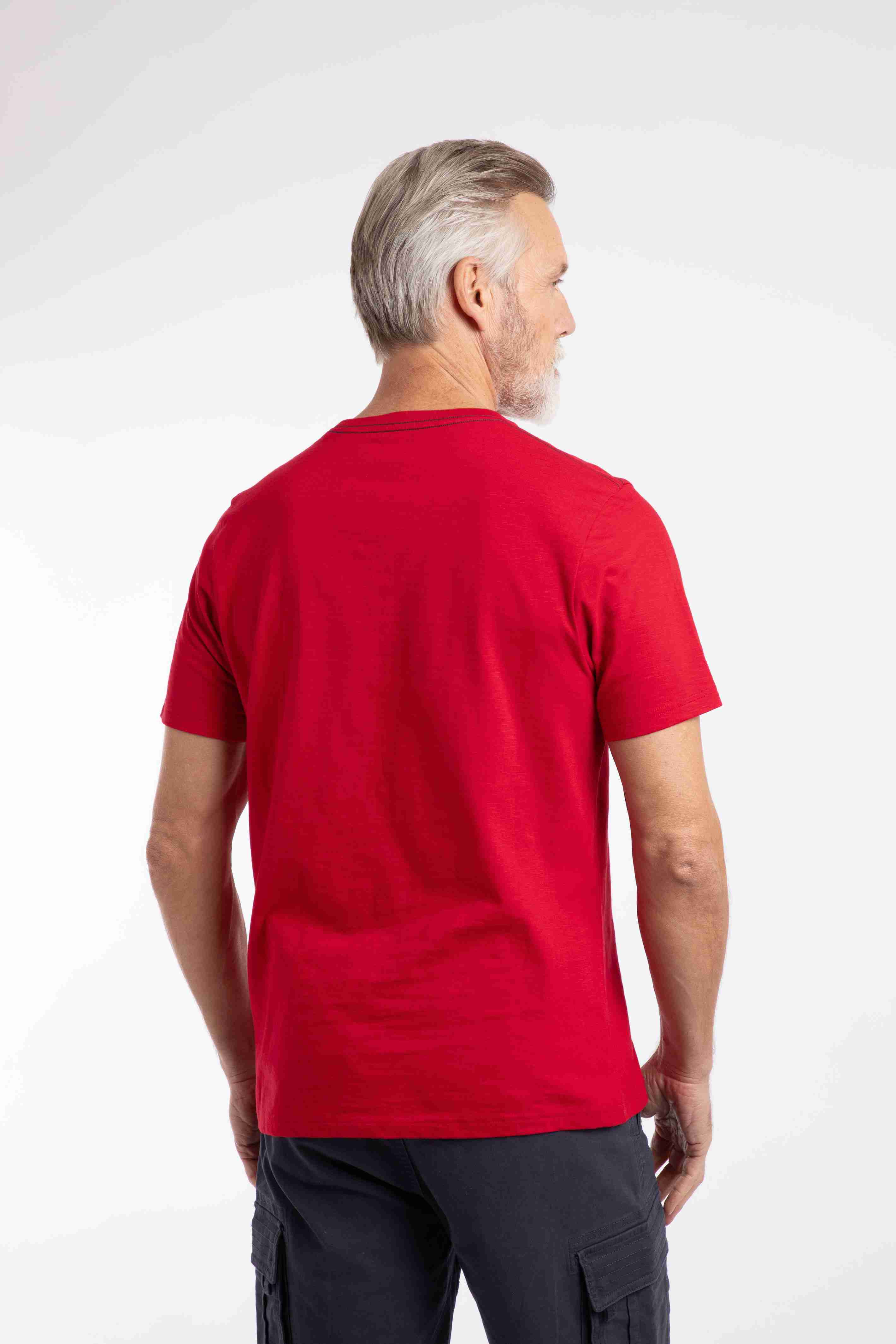 South Coast Front Print Graphic T-Shirt Barberry Red Marl