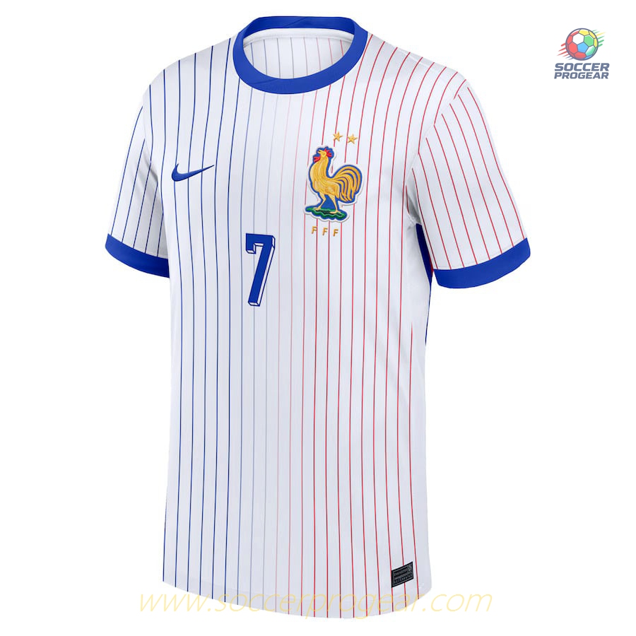 France Team Away Football Soccer Shirt 2024/25 Collection Griezman