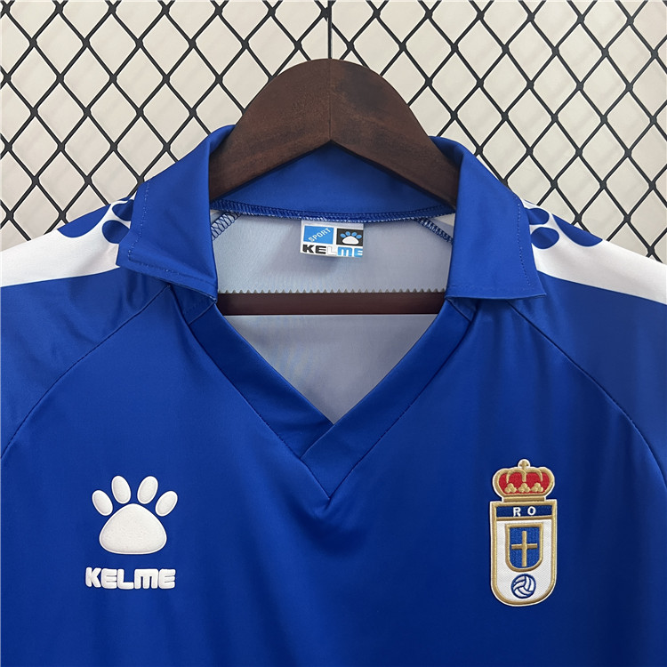 Real Oviedo 9091 Home Retro Football Shirt Jersey - Official Replica