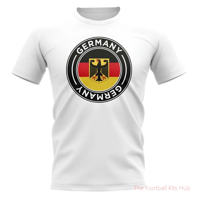 Germany Football Badge T-Shirt (White)
