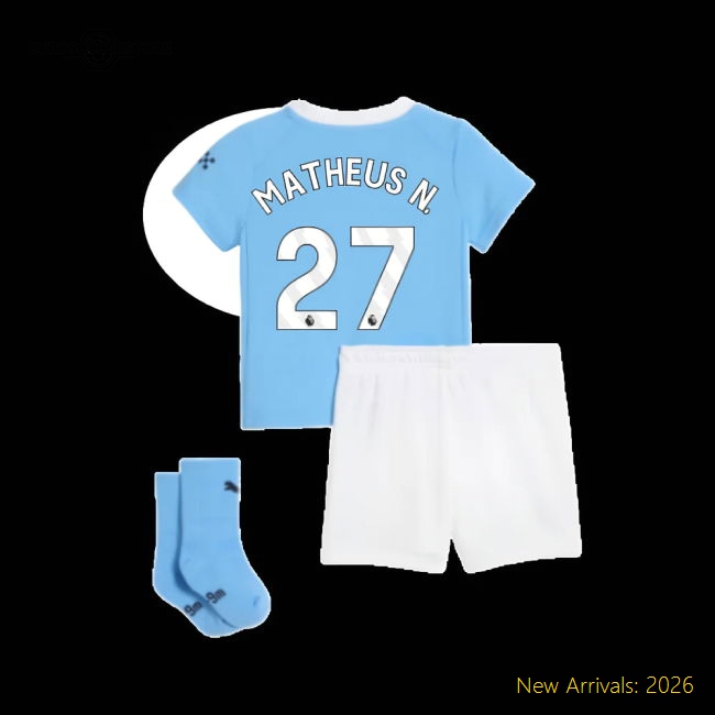 Superior 2025-2026 Man City Primary Baby Kit Matheus N. 27