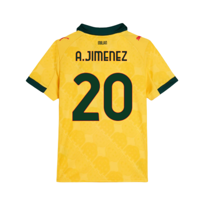Avid Acm Ac Milan Third Shirt Kids A Jimenez #20 Authentic Design ...