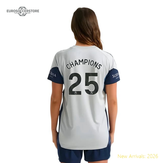 Comfortable Womens Arsenal Champions Jersey 2025-2026 Stretchy