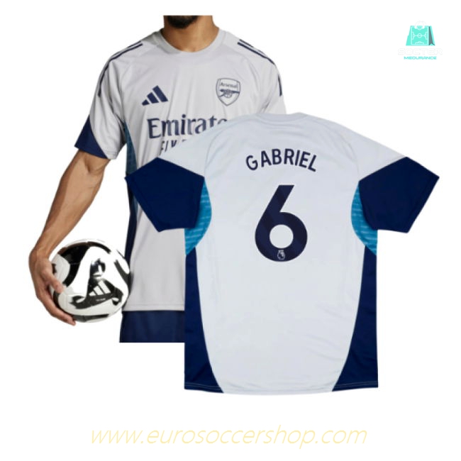 2025-2026 Arsenal Training Shirt (Grey Two) (Gabriel 6)