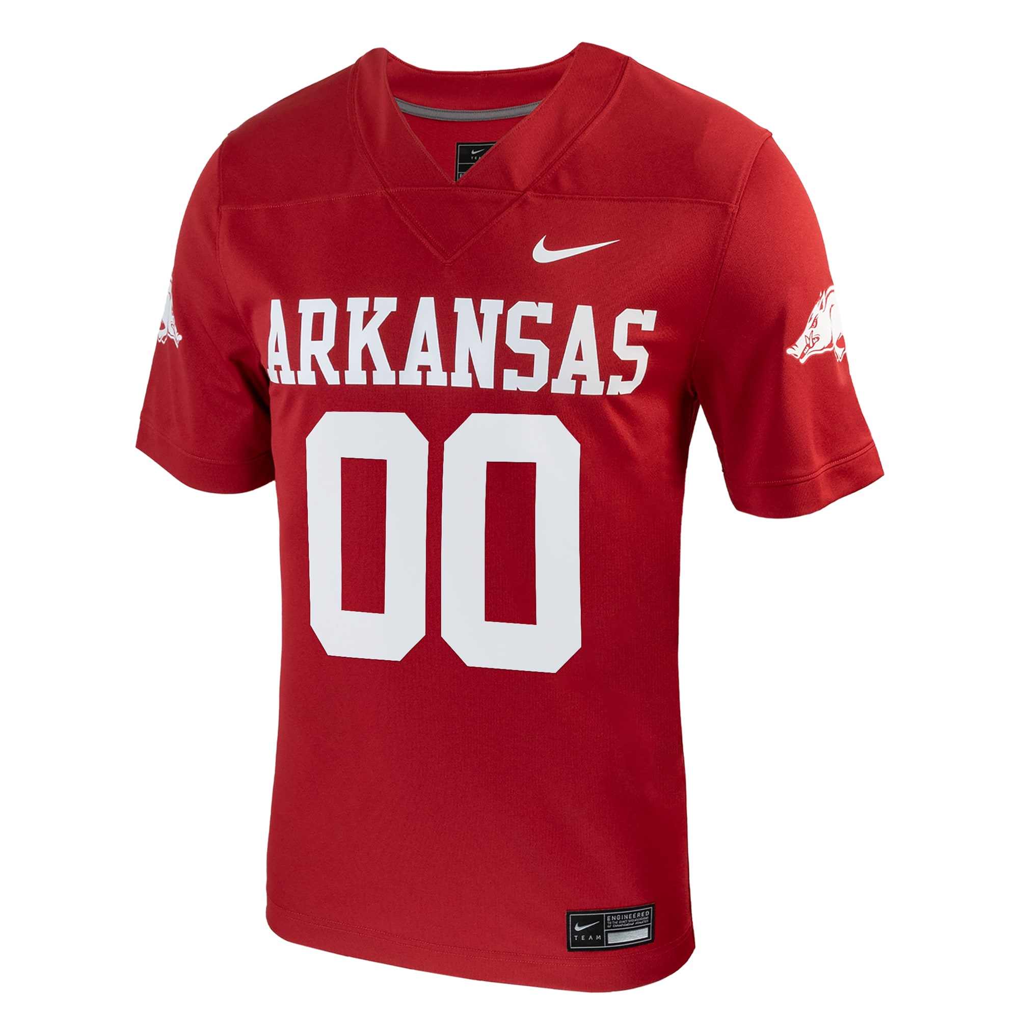 [NJP] Arkansas Razorbacks Custom Football Game Jersey - Cardinal