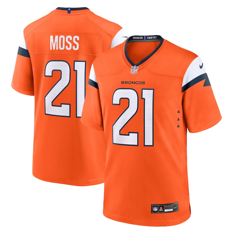 None Riley Moss Star Player DEN Broncos Officially Licensed Jersey
