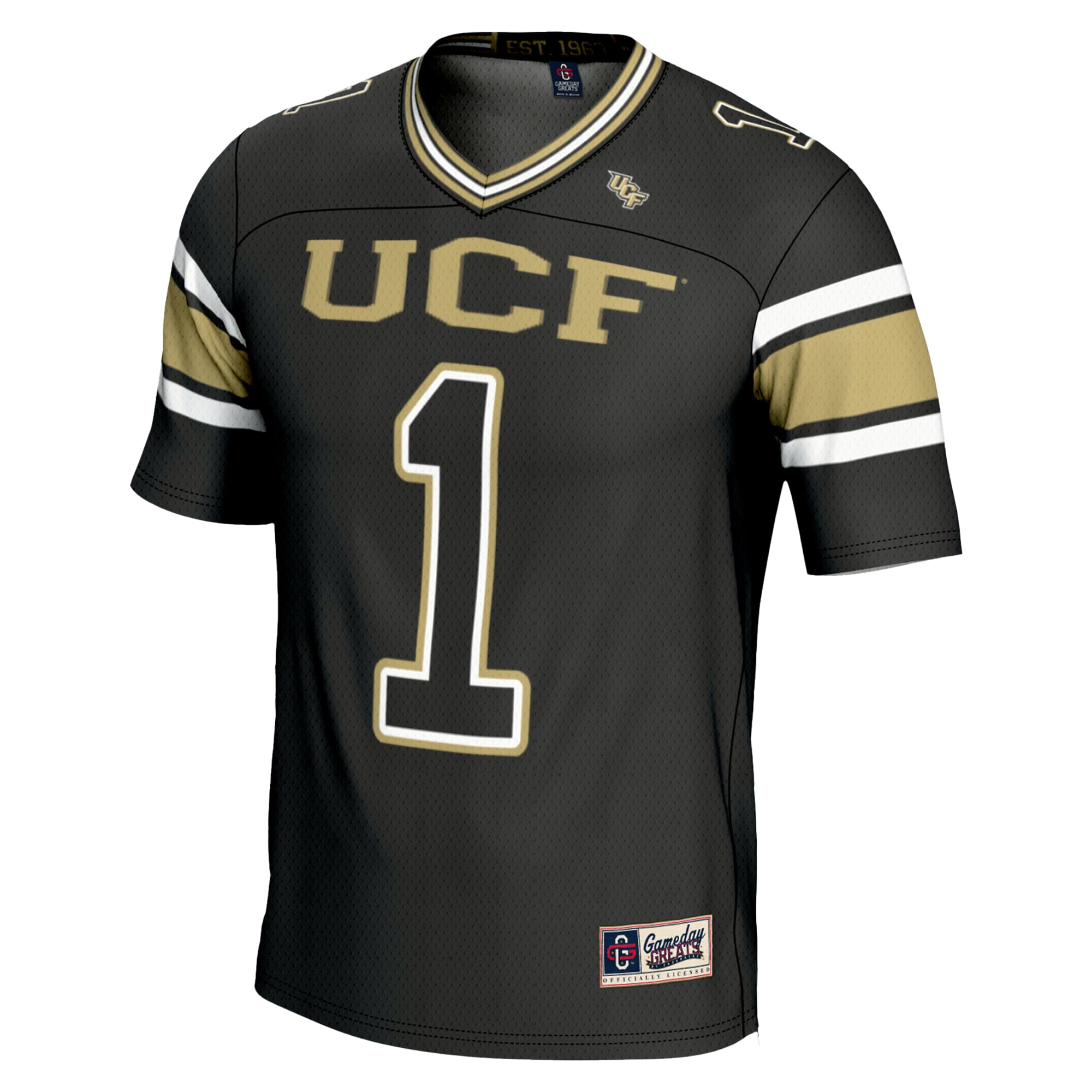 Youth #1 Black UCF Knights Endzone Football Jersey