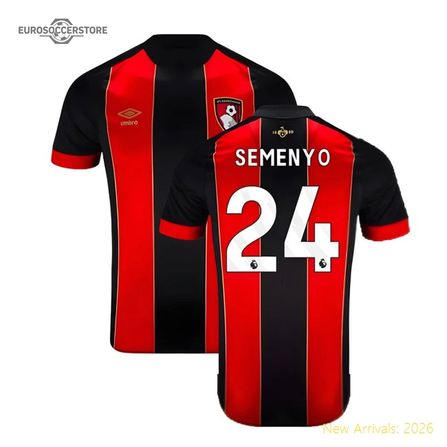High-quality 2024-2025 Bournemouth Home Shirt (semenyo 24)