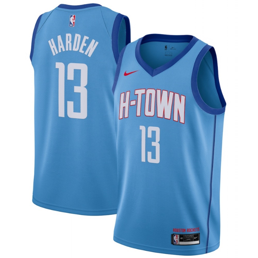 James Harden13 Houston Rockets Jersey Blue - City Edition - NBA Collection