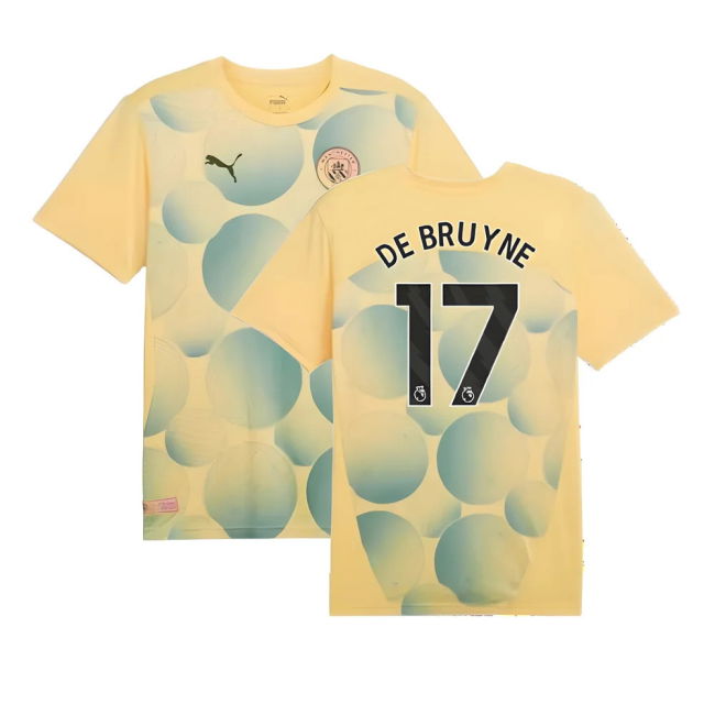 2024-2025 Man City Shirt (Flaxen) (De Bruyne 17) (Flaxen)