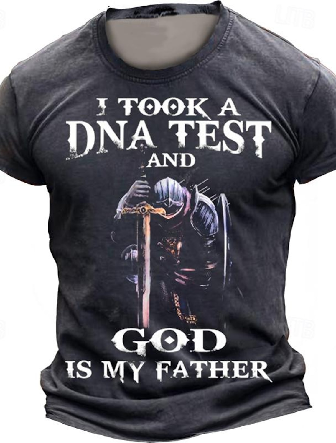 Easter Men's Funny Jesus T Shirt Short Sleeve 3D Print Crew Neck