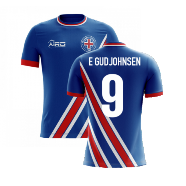 Iceland Soccer Team Limited Find Home Collector Jersey (Gudjohnsen 9)