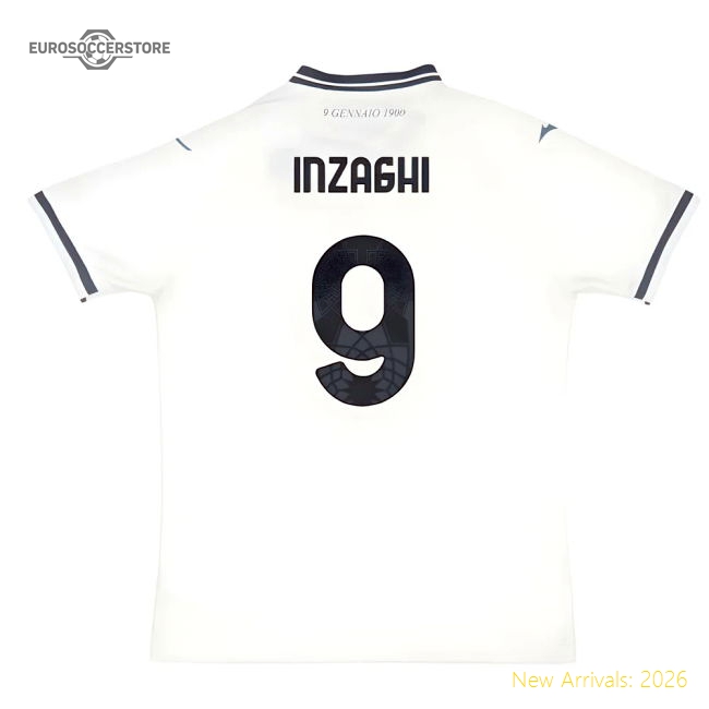 2025-2026 Lazio Away Jersey Football Jersey (Inzaghi 9)